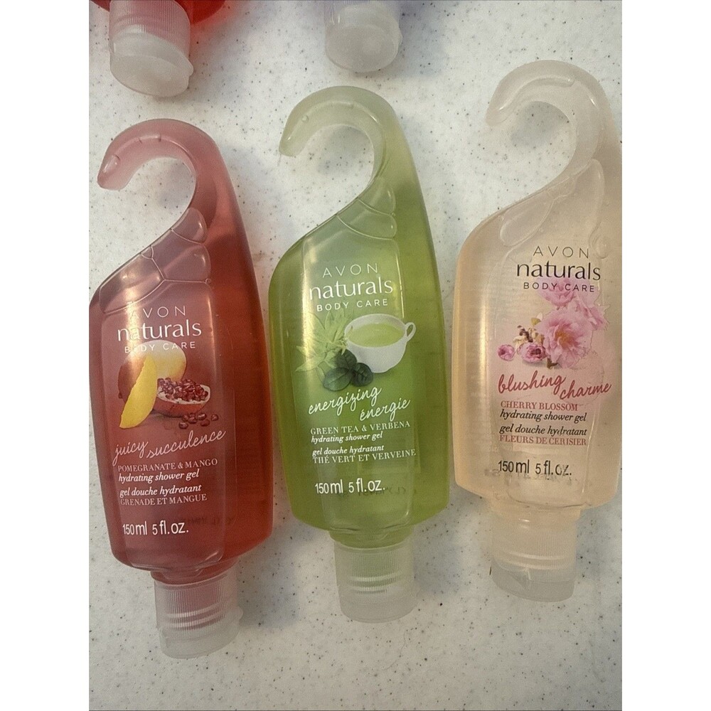 Lot Of 7 Vtg Sealed Avon Naturals Body Shower Gel Assorted Scents - Picture 4 of 7